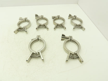 SCC 13MHHMQ-250 Sanitary Squeeze Clamp 2.5" Pipe For 3.2" Flange Lot of 6