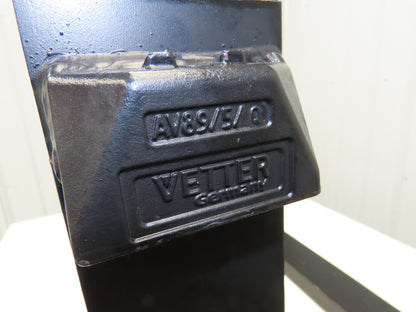 VETTER 1308961 4x47-3/4" Class 2 Steel Side Shift Forklift Forks 16" Carriage