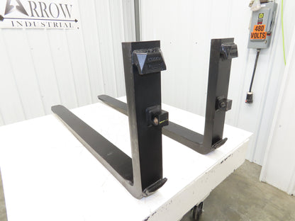 VETTER 1308961 4x47-3/4" Class 2 Steel Side Shift Forklift Forks 16" Carriage