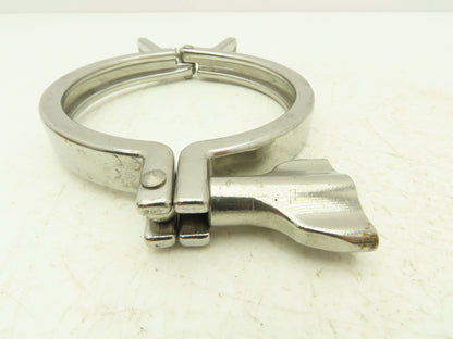SCC 13MHHMQ-400 Sanitary Squeeze Clamp 4" Pipe With 4.8" Flange Lot of 4