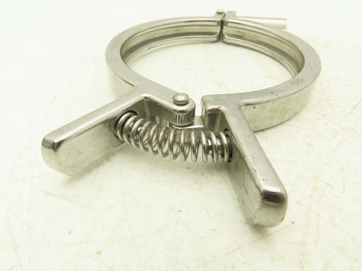 SCC 13MHHMQ-400 Sanitary Squeeze Clamp 4" Pipe With 4.8" Flange Lot of 4