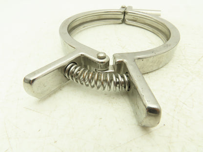 SCC 13MHHMQ-400 Sanitary Squeeze Clamp 4" Pipe With 4.8" Flange Lot of 4
