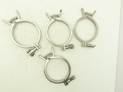 SCC 13MHHMQ-400 Sanitary Squeeze Clamp 4" Pipe With 4.8" Flange Lot of 4