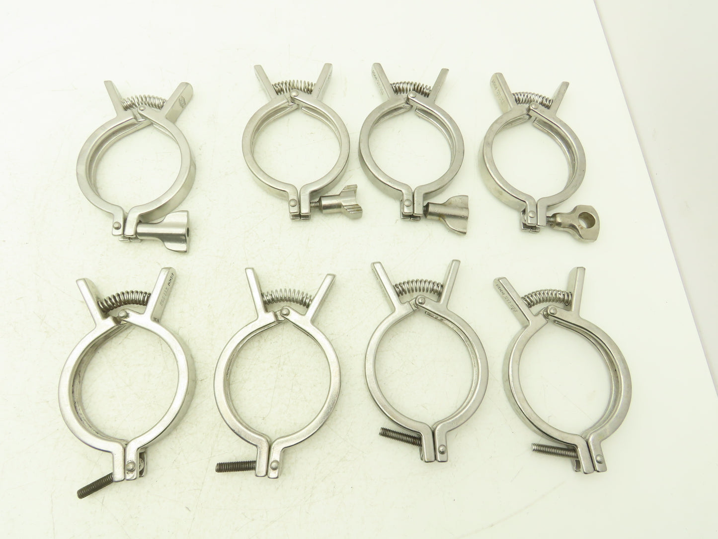 SCC 13MHHMQ-300 Sanitary Squeeze Clamp 2.5" Pipe For 3.2" Flange Lot of 8