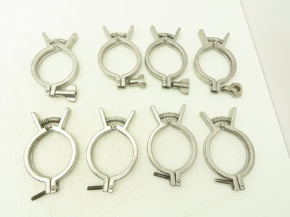 SCC 13MHHMQ-300 Sanitary Squeeze Clamp 2.5" Pipe For 3.2" Flange Lot of 8