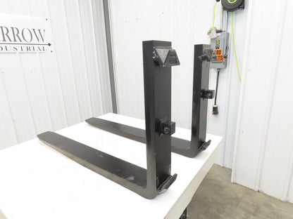 VETTER 1006141 4x42" Class 3 Steel Side Shift Forklift Forks 20" Carriage