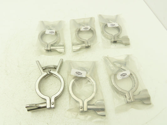 Dixson 13MHHMQ-200 Sanitary Squeeze Clamp 2" Pipe For 2.6" Flange Lot of 6
