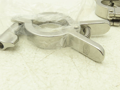 Dixon 13MHHM-Q100150 Squeeze Clamp Sanitary SS 1" to 1-1/2" Pipe Lot of 6