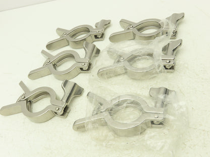 Dixon 13MHHM-Q100150 Squeeze Clamp Sanitary SS 1" to 1-1/2" Pipe Lot of 6