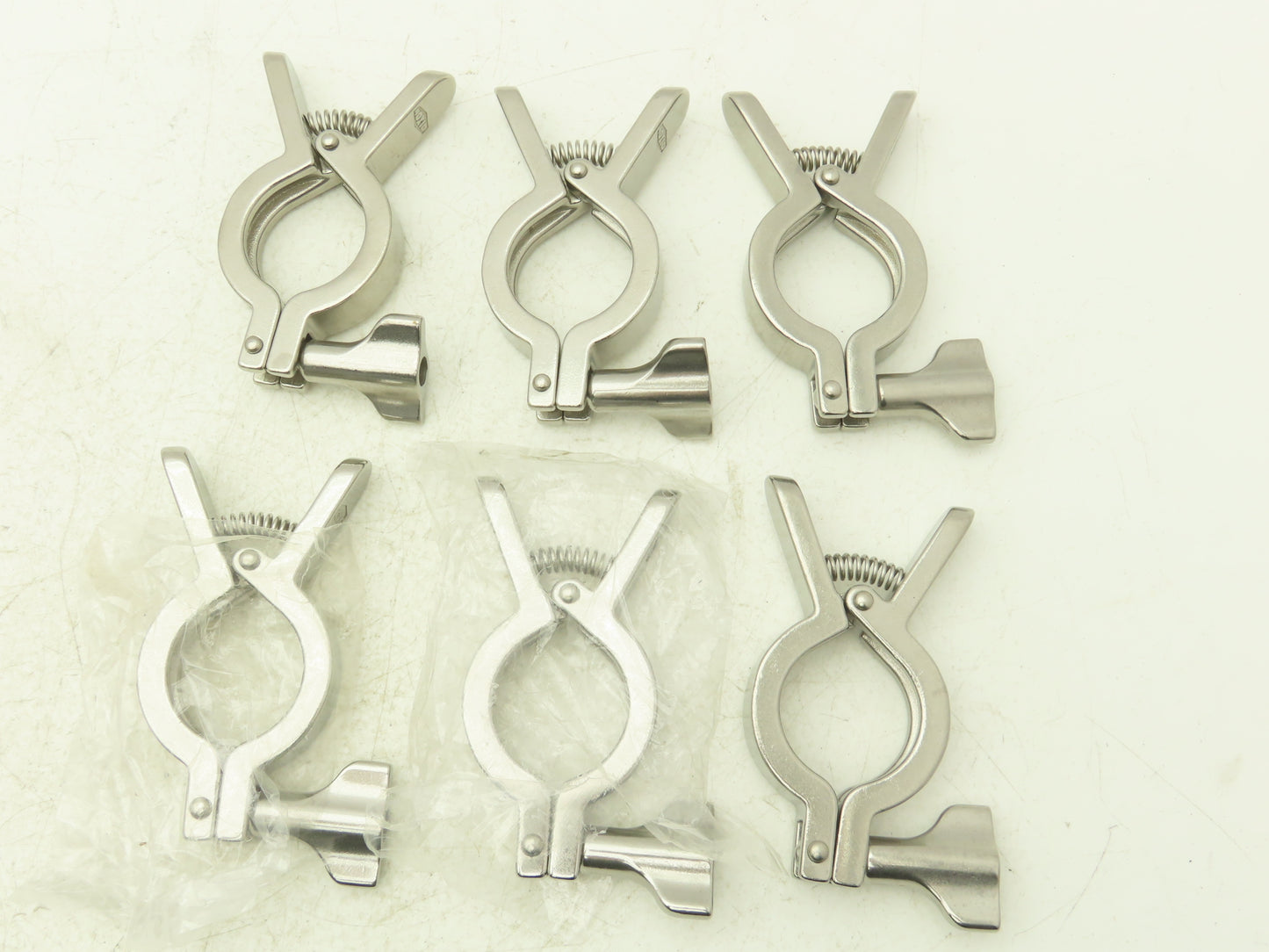 Dixon 13MHHM-Q100150 Squeeze Clamp Sanitary SS 1" to 1-1/2" Pipe Lot of 6