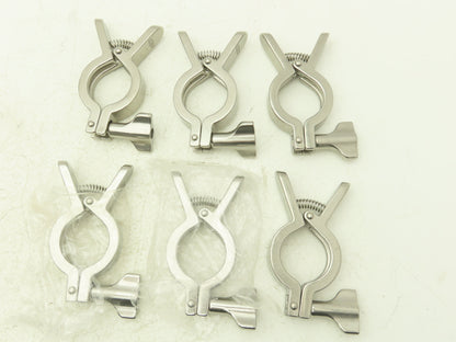 Dixon 13MHHM-Q100150 Squeeze Clamp Sanitary SS 1" to 1-1/2" Pipe Lot of 6