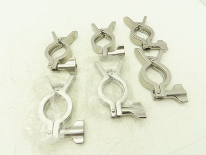 Dixon 13MHHM-Q100150 Squeeze Clamp Sanitary SS 1" to 1-1/2" Pipe Lot of 6