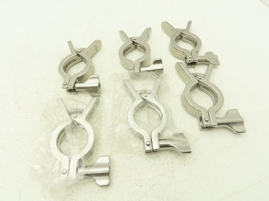 Dixon 13MHHM-Q100150 Squeeze Clamp Sanitary SS 1" to 1-1/2" Pipe Lot of 6