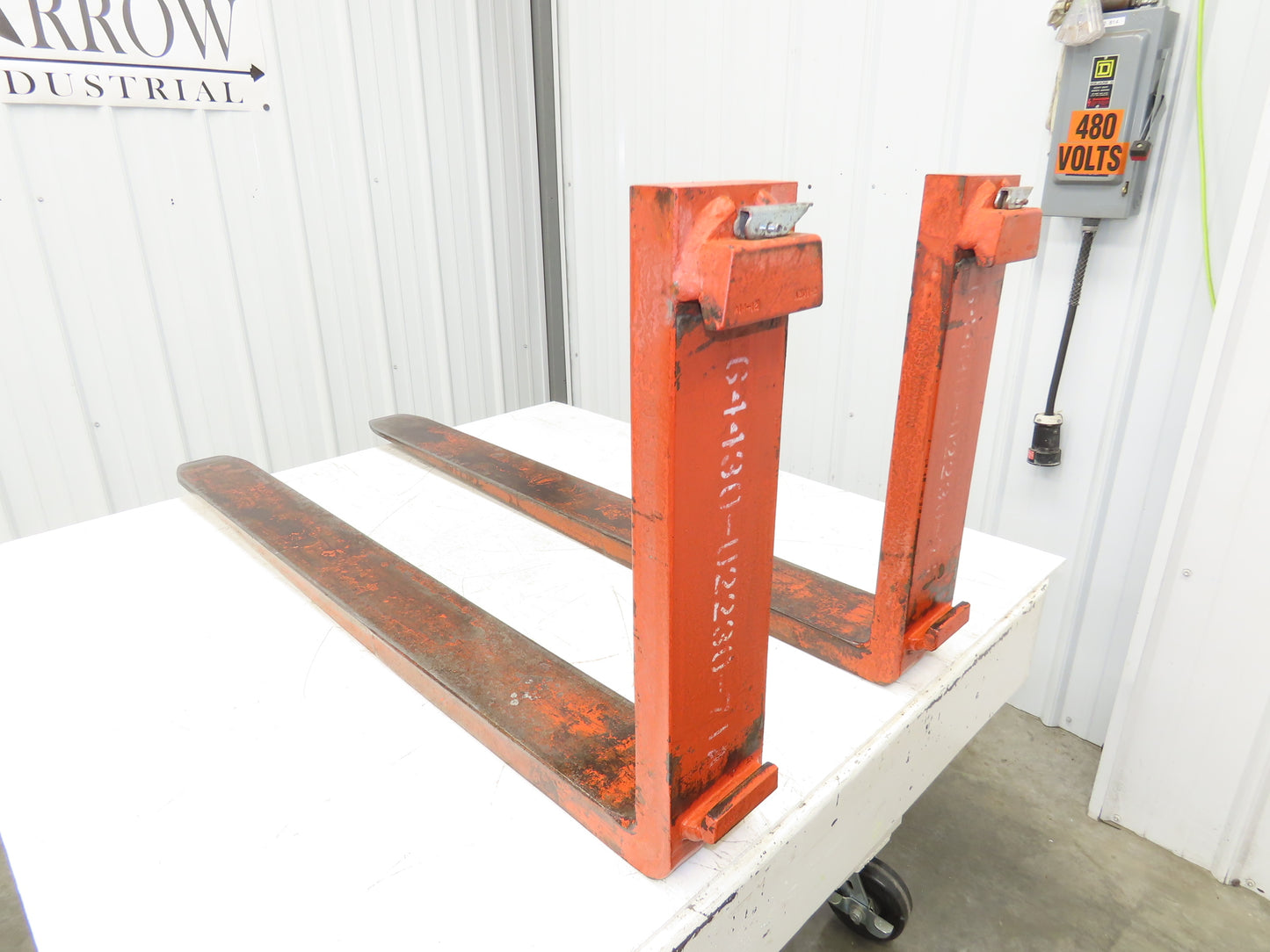 TU 5353 4-3/4x47-3/4" Class 2 Steel Forklift Forks 16" Carriage 1-Pair