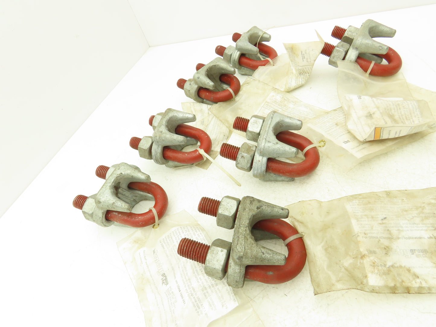 Crosby 1-1/8" Galvanized Drop Forged Wire Rope Clip G-450 Cable Clamp Lot of 7