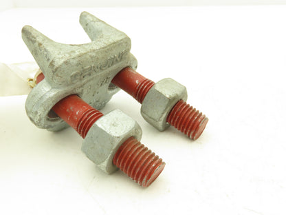 Crosby 1-1/8" Galvanized Drop Forged Wire Rope Clip G-450 Cable Clamp Lot of 7