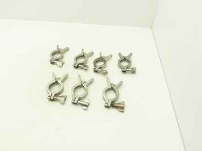 Dixon/SCC 13MHHM-Q100150 Squeeze Clamp Sanitary SS 1" to 1-1/2" Pipe Lot of 7