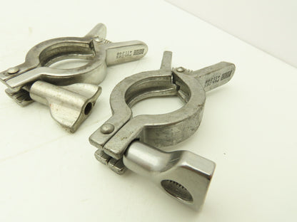 Dixon/SCC 13MHHM-Q100150 Squeeze Clamp Sanitary SS 1" to 1-1/2" Pipe Lot of 7