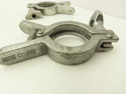 Dixon/SCC 13MHHM-Q100150 Squeeze Clamp Sanitary SS 1" to 1-1/2" Pipe Lot of 7