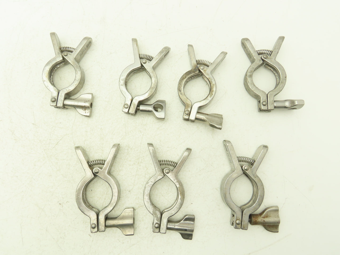 Dixon/SCC 13MHHM-Q100150 Squeeze Clamp Sanitary SS 1" to 1-1/2" Pipe Lot of 7