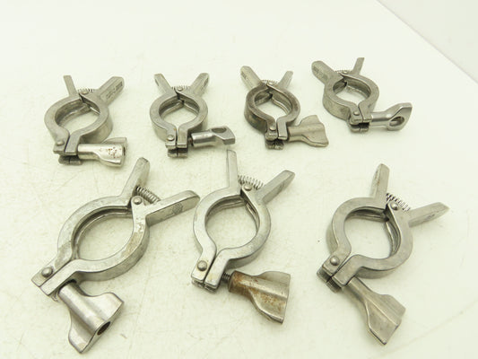 Dixon/SCC 13MHHM-Q100150 Squeeze Clamp Sanitary SS 1" to 1-1/2" Pipe Lot of 7