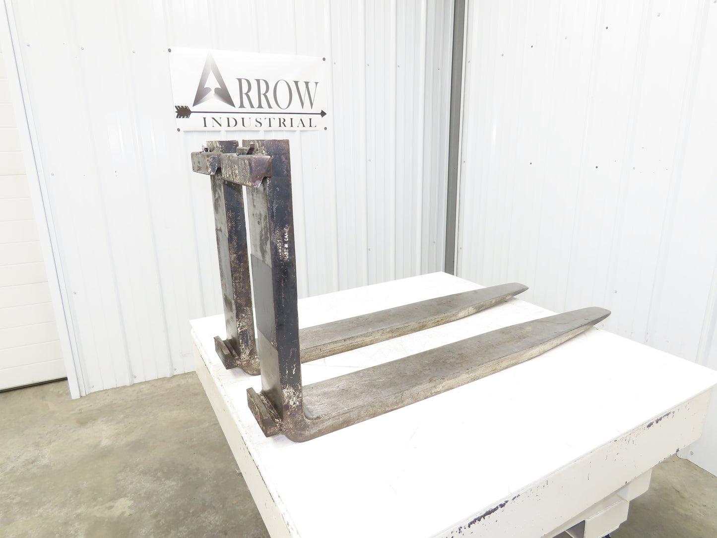 Kenhar K551 6x47" Class 3 Steel Forklift Forks 20" Carriage 8000 lb 1-Pair READ