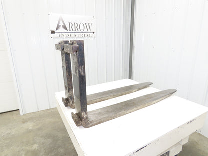 Kenhar K551 6x47" Class 3 Steel Forklift Forks 20" Carriage 8000 lb 1-Pair READ