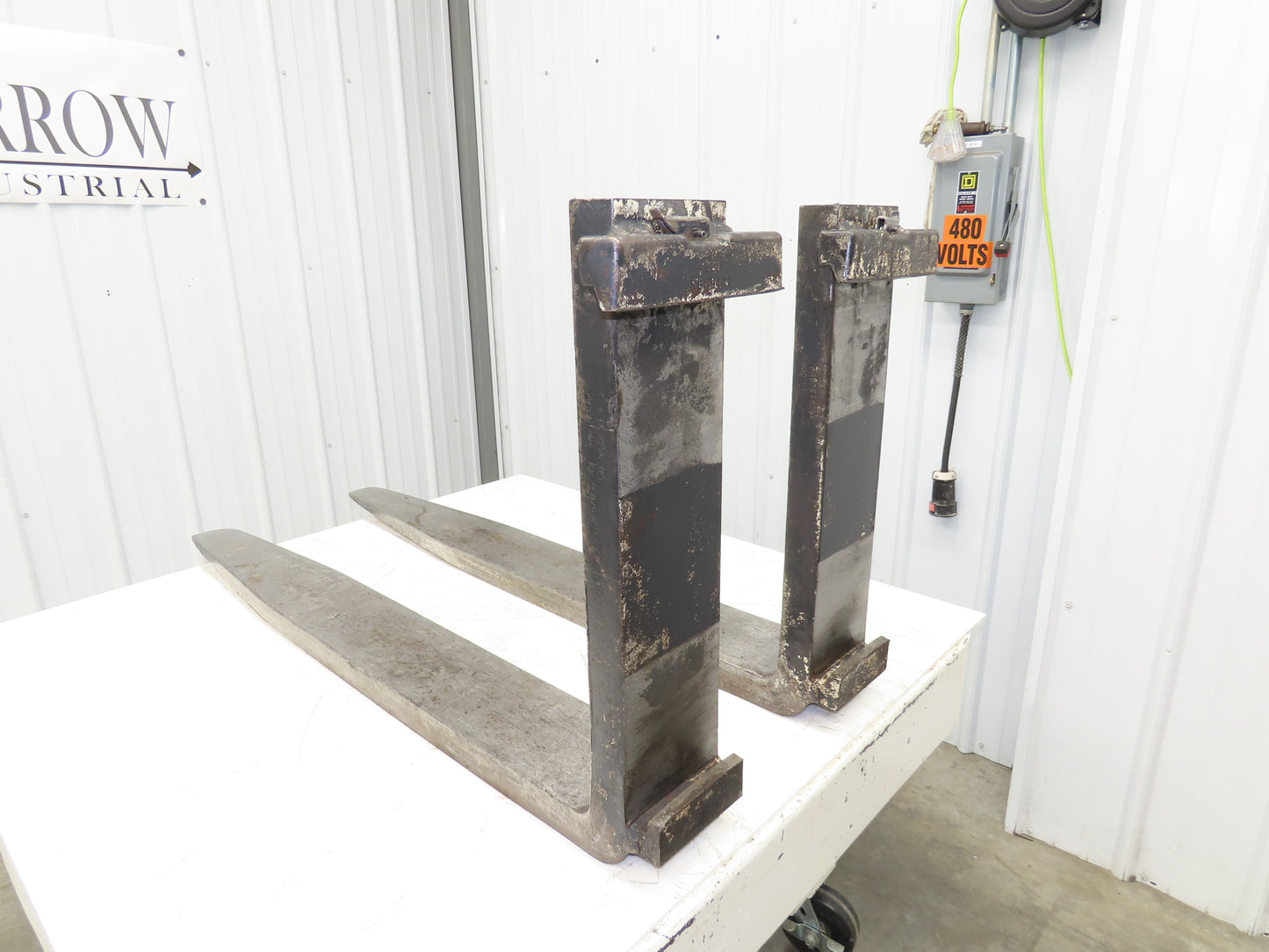 Kenhar K551 6x47" Class 3 Steel Forklift Forks 20" Carriage 8000 lb 1-Pair READ