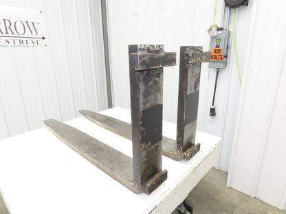 Kenhar K551 6x47" Class 3 Steel Forklift Forks 20" Carriage 8000 lb 1-Pair READ