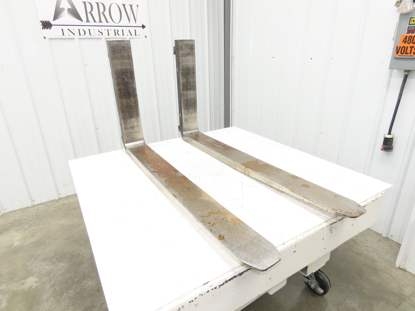 Bolzoni RAU TD061 4-3/4x48" Class 3 Steel Forklift Forks 20" Carriage 1-Pair