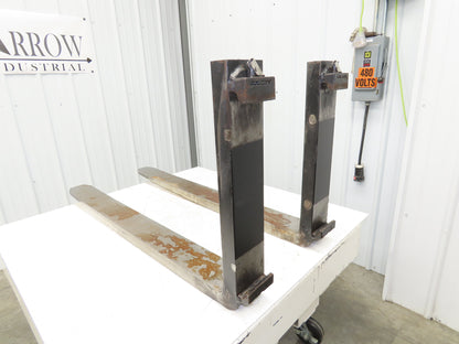 Bolzoni RAU TD061 4-3/4x48" Class 3 Steel Forklift Forks 20" Carriage 1-Pair