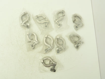 Dixson 13MHHM-DP100150 Sanitary Squeeze Clamp 1" to 1-1/2" Pipe Lot of 9