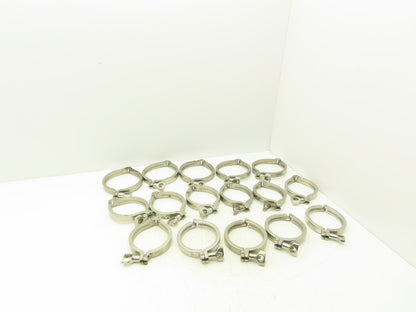 Tri Clover 3"/4" 3" Sanitary Tri Clamp 11 Single & Double Pin/ 5 - 4" Lot of 16