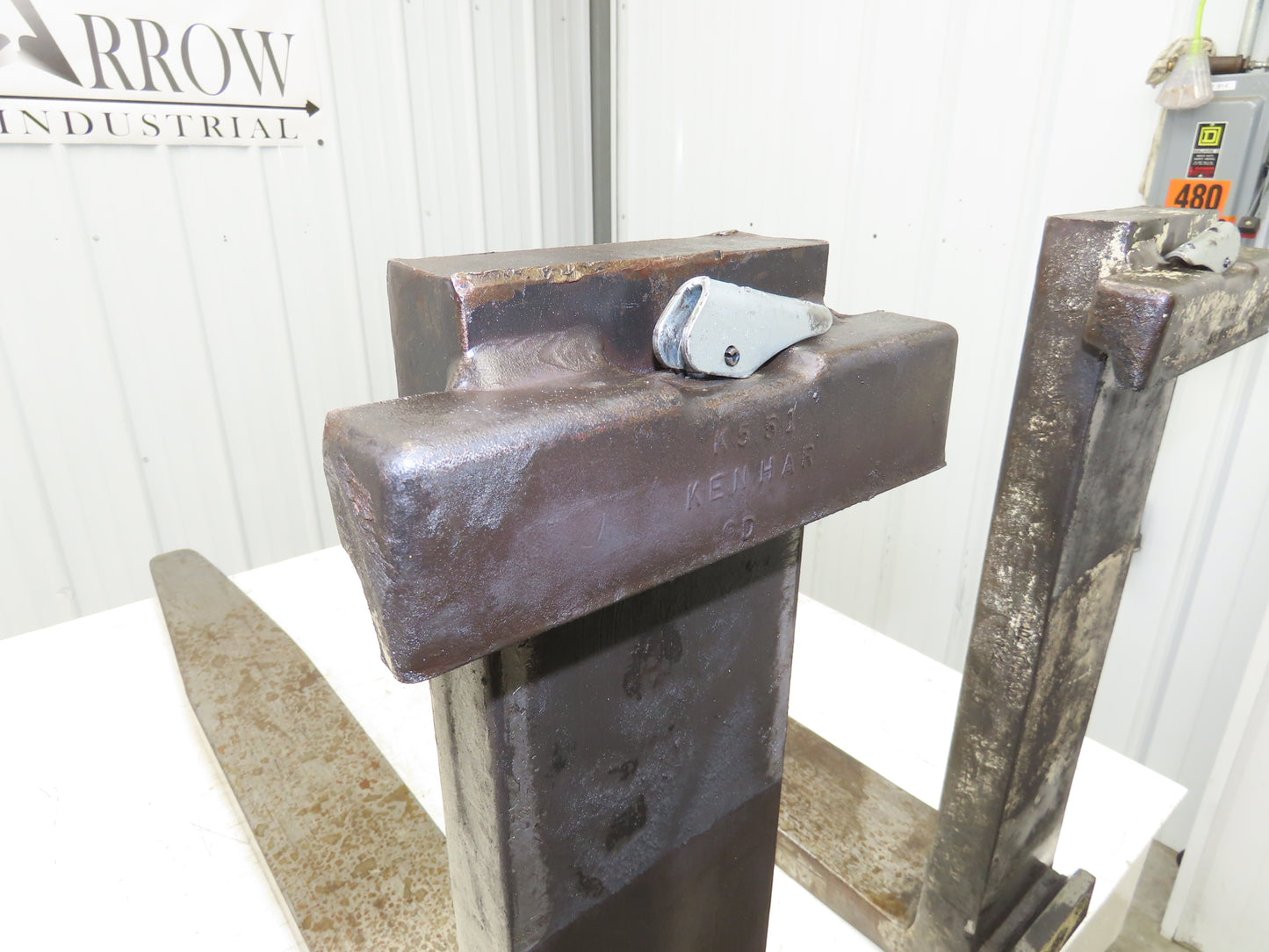 Kenhar K551 6x47.5" Class 3 Steel Forklift Forks 20" Carriage 8000 lb 1-Pair