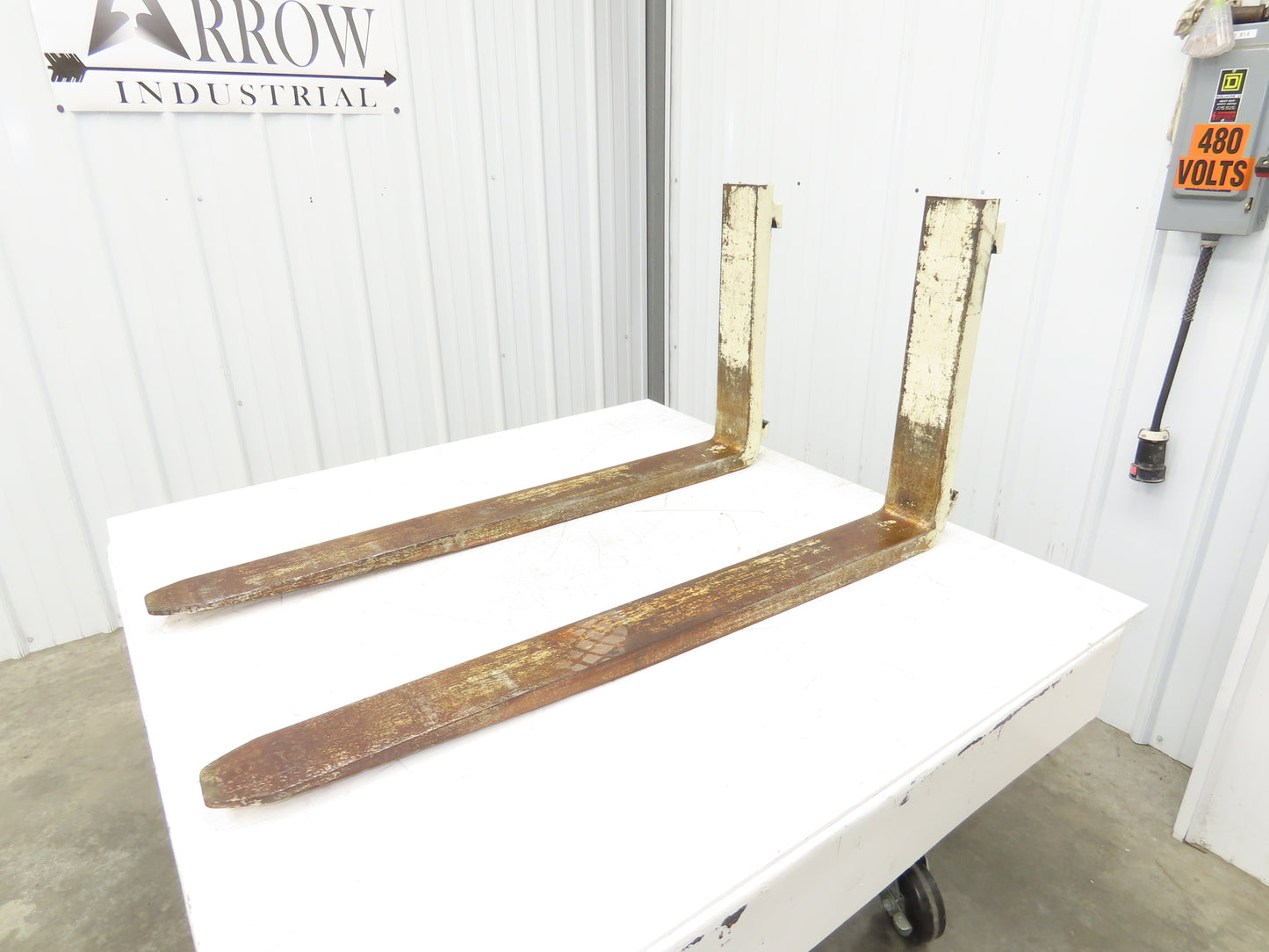 Bolzoni BX1250X500 A 4x42" Class 2 Steel Forklift Forks 16" Carriage 1-Pair