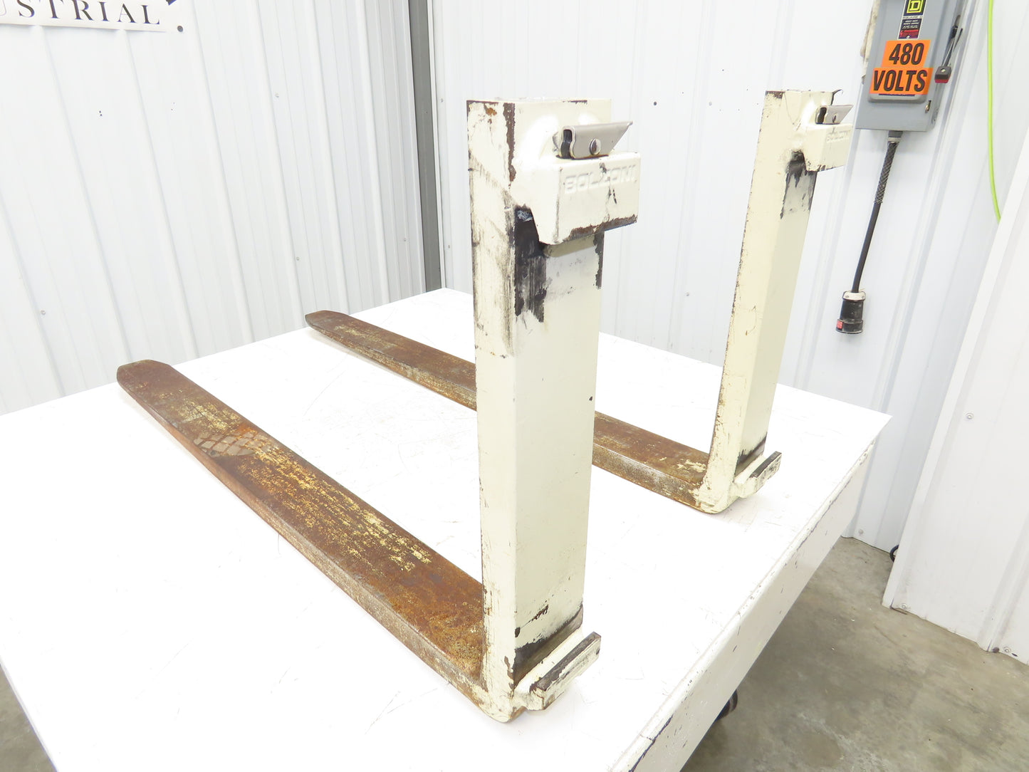 Bolzoni BX1250X500 A 4x42" Class 2 Steel Forklift Forks 16" Carriage 1-Pair