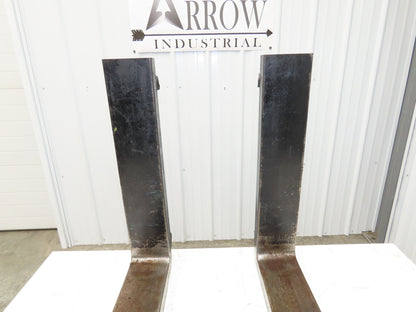 1412002R 4-3/4x42" Class 3 Steel Forklift Forks 20" Carriage 1-Pair HX1650X500