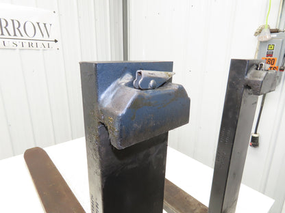 1412002R 4-3/4x42" Class 3 Steel Forklift Forks 20" Carriage 1-Pair HX1650X500