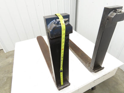 1412002R 4-3/4x42" Class 3 Steel Forklift Forks 20" Carriage 1-Pair HX1650X500