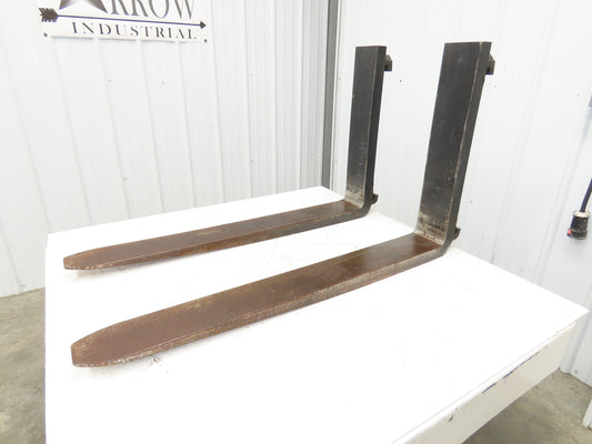 1412002R 4-3/4x42" Class 3 Steel Forklift Forks 20" Carriage 1-Pair HX1650X500