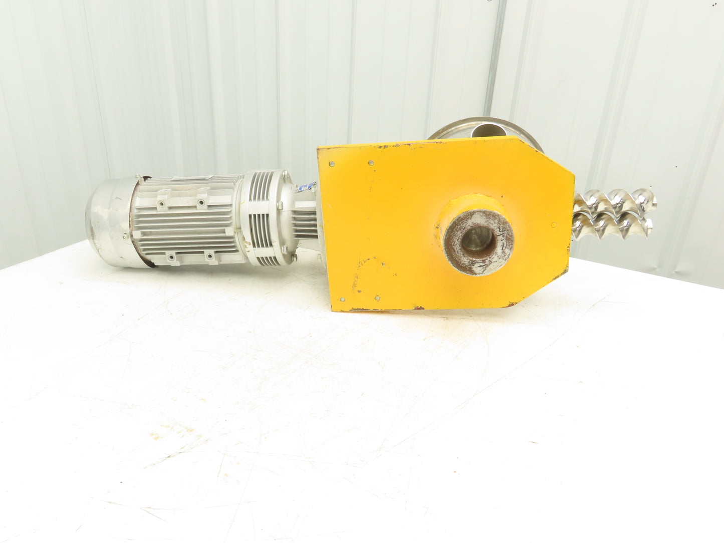 Food Process Double Kneader Mixer Screw Feeder Dry Bulk 2 Gal Stainless 1.5kw