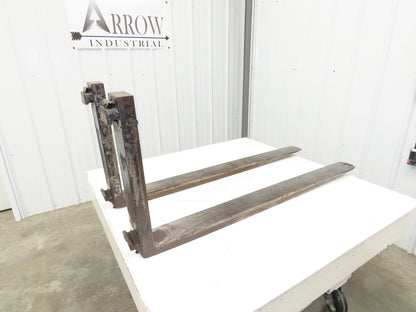 A201-1 4x46.5" Class 2 Steel Forklift Forks 16" Carriage 1-Pair TS0320 2950X24