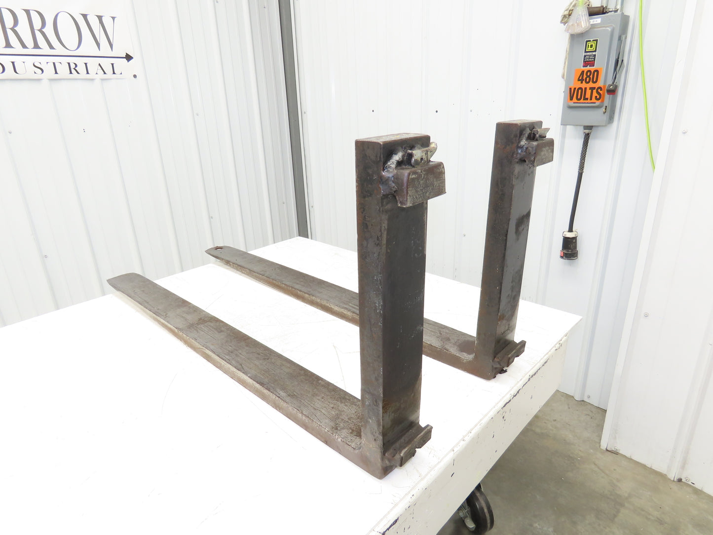 A201-1 4x46.5" Class 2 Steel Forklift Forks 16" Carriage 1-Pair TS0320 2950X24