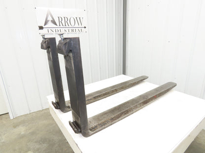 Cascade 7049567 6 X 48" Class 3 Steel Forklift Forks 20" Carriage Tapered