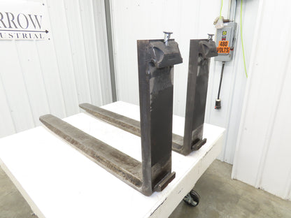 Cascade 7049567 6 X 48" Class 3 Steel Forklift Forks 20" Carriage Tapered
