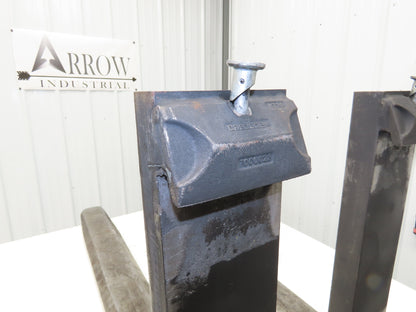 Cascade 7049567 6 X 48" Class 3 Steel Forklift Forks 20" Carriage Tapered