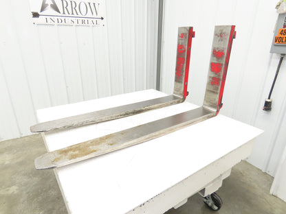 Bolzoni BX2500X500 B 5x47.75" Class 3 Steel Forklift Forks 20" Carriage 1-Pair