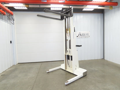 Crown 15BT Straddle Pallet Stacker Forklift 1400 lb 110" 12V Lift Manual Push