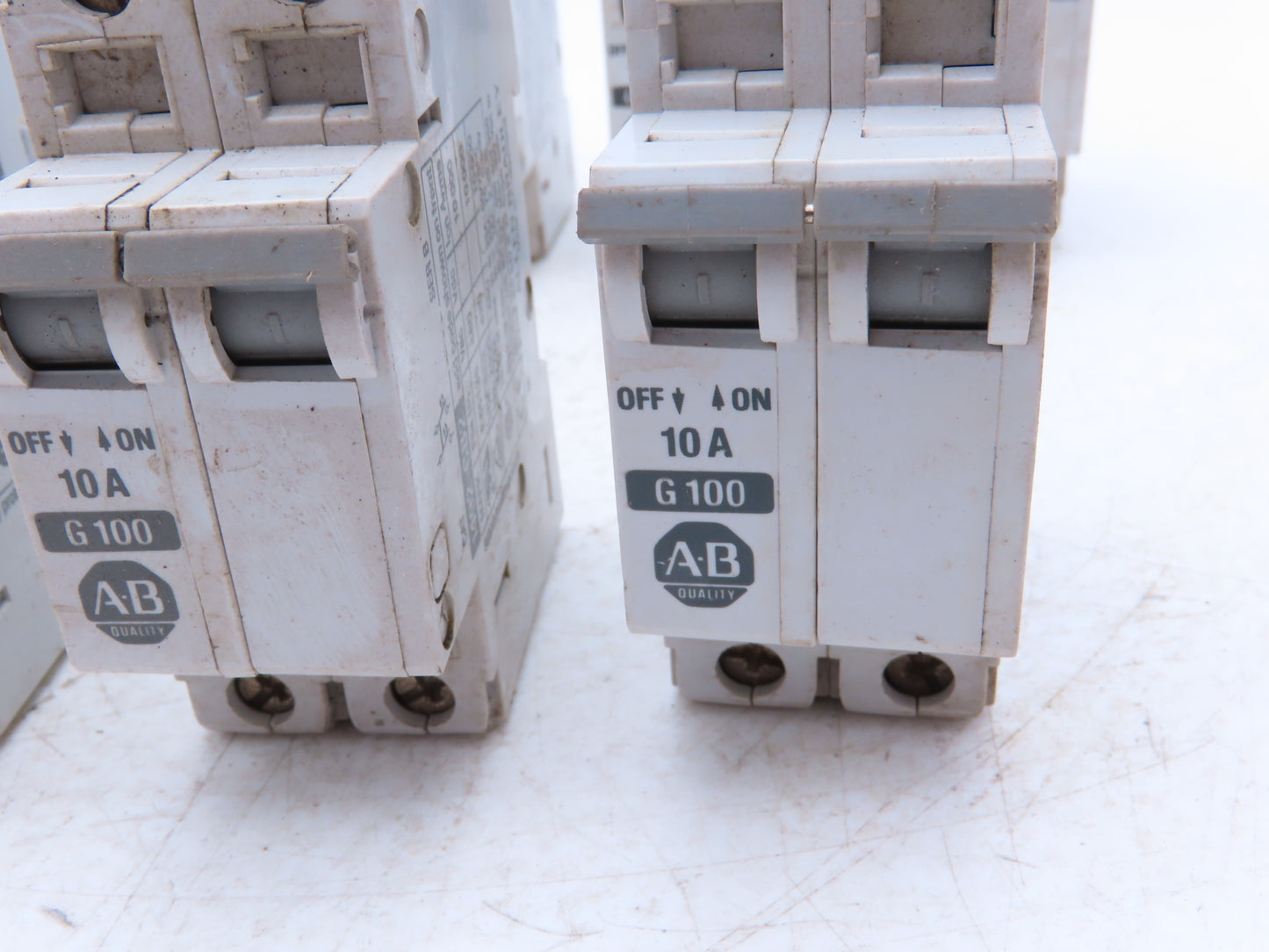Allen Bradley 1492-CB2-G100 Circuit Breaker 2 Pole 10A 480VAC Lot of 9