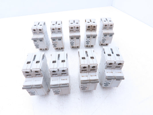 Allen Bradley 1492-CB2-G100 Circuit Breaker 2 Pole 10A 480VAC Lot of 9